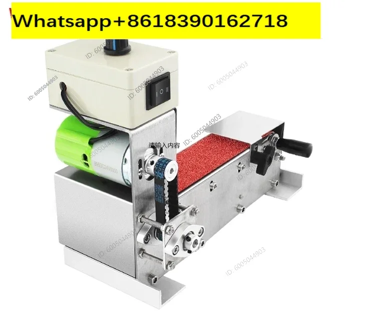 Electric Polishing Machine Waterproof Mini Belt Sander 30*533mm Benchtop Sander Sharpener for Knives Cutter Edges Sharpener