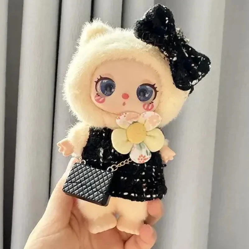 16cm Mini Plush Doll'S Clothes Outfit Accessories For Liila LUCKY CAT Idol Plaid sequined pretty skirt Clothing Gift