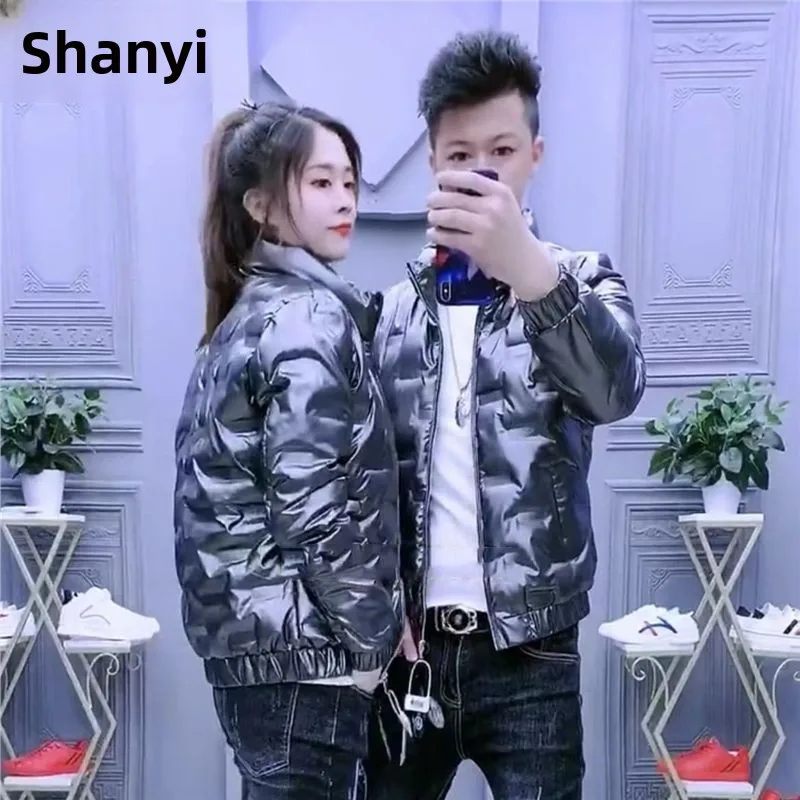 เสื้อโค้ทผู้ชายผ้าฝ้ายแบบใหม่ ผิวสัมผัสแบบควิลท์ ให้ความอบอุ่น แฟชั่นทันสมัย สไตล์สังคม เหมาะสำหรับคู่รัก