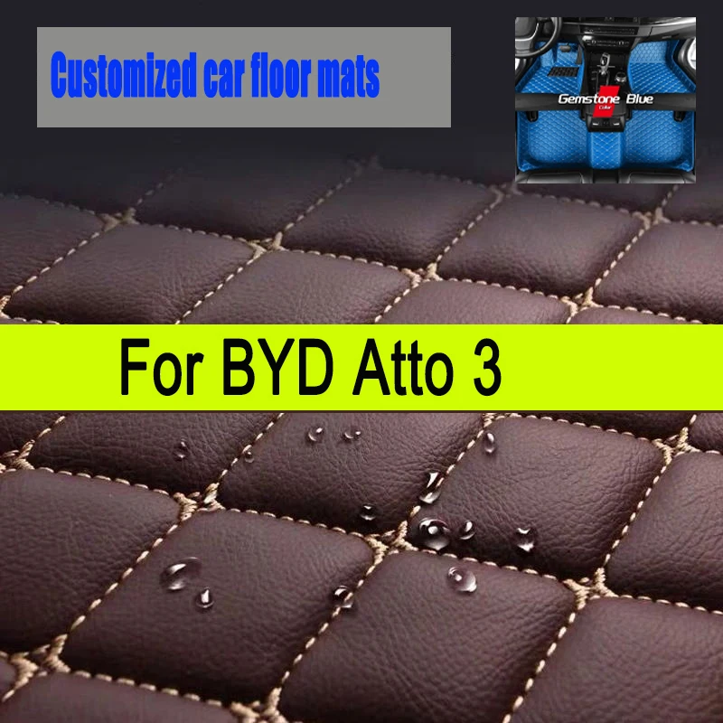 

Custom Car Floor Mats for BYD Atto 3 2022 2023 Dolphin 2023 Seal 2023 Song Plus Interior Accessories