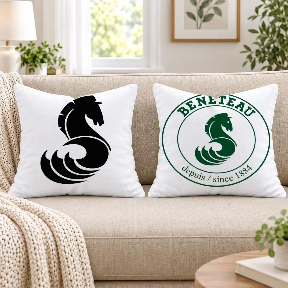 B-BeneteauS Y-Yachts Cushion Cover Short Plush Double-Sided Printing Sofa Bedroom Pillow Case Aesthetic Home Decor