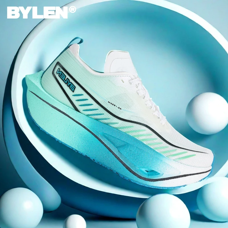 BYLEN 2025 Marathon carbon fiber Running Shoes Men Lightweight Breathable Equipped with Superior Shock Absorption Technology