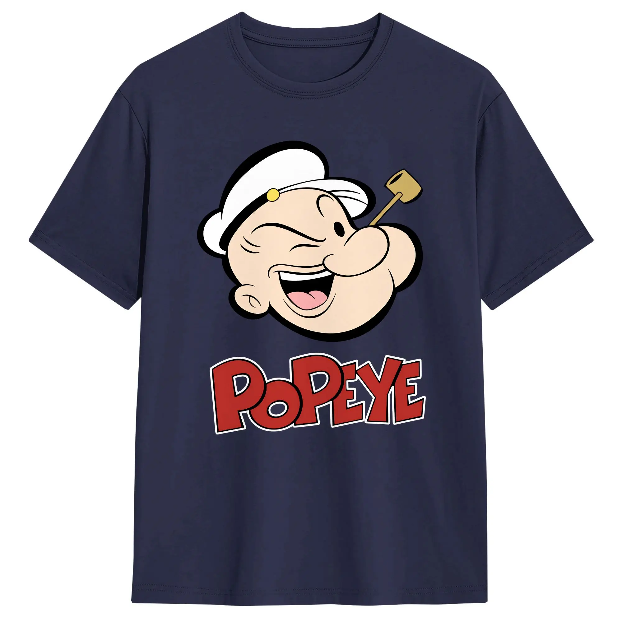 Popeyed the Sailorman Cotton T-Shirt For Men's Summer  Streetwear T-Shirts Fashion Tees Oversize Cheap Tops