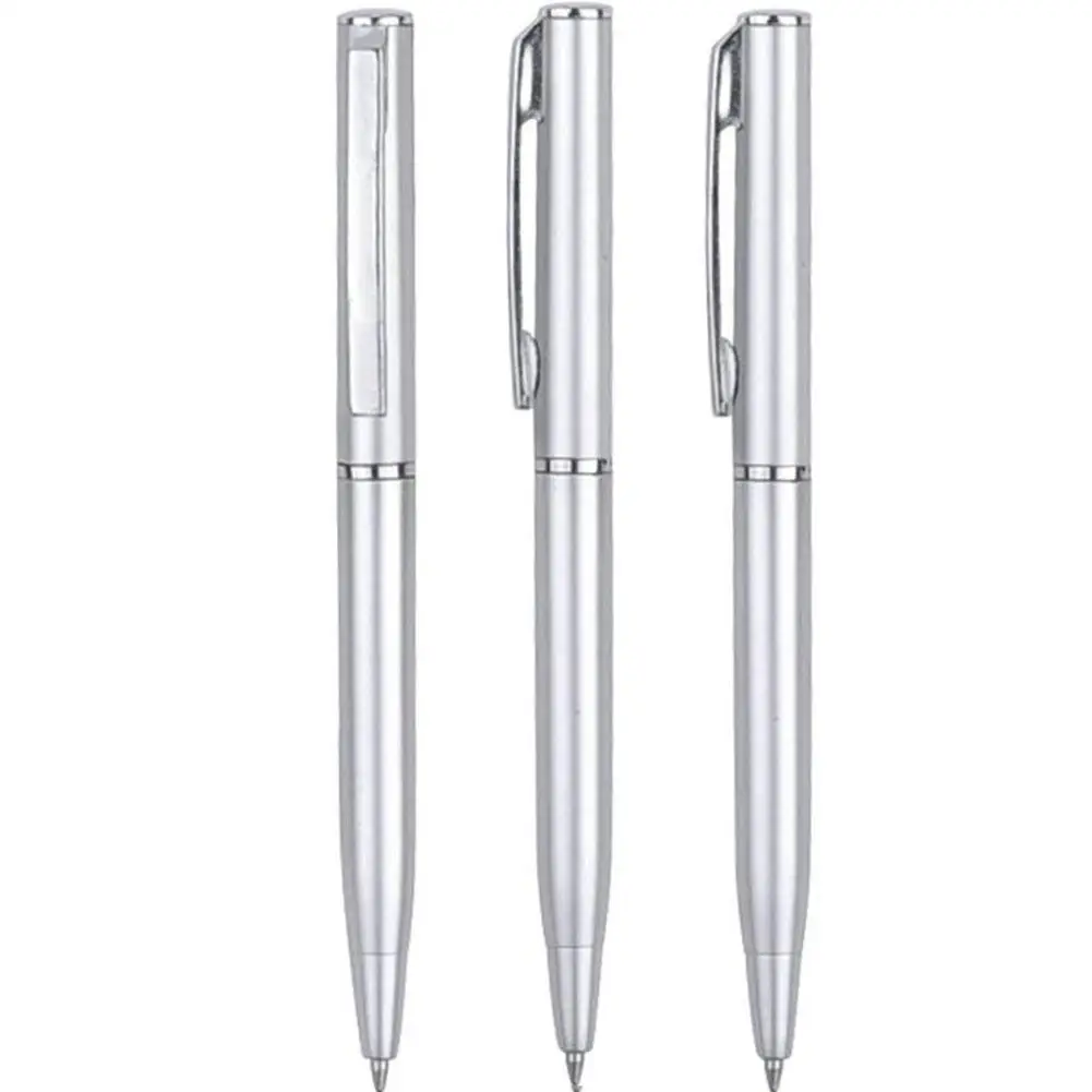 1Pcs High Quality Metal Ballpoint Pen Stainless Steel Gift And Office Pens School Stationery Supplies Writing A6V9