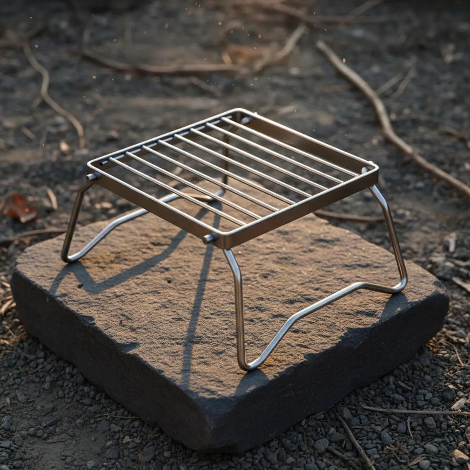 

Foldable Cooktop Stand Portable Mini Cooktop Rack Pot Stand Easy to Clean Outdoor Gear High-Temperature Resistant for Travel