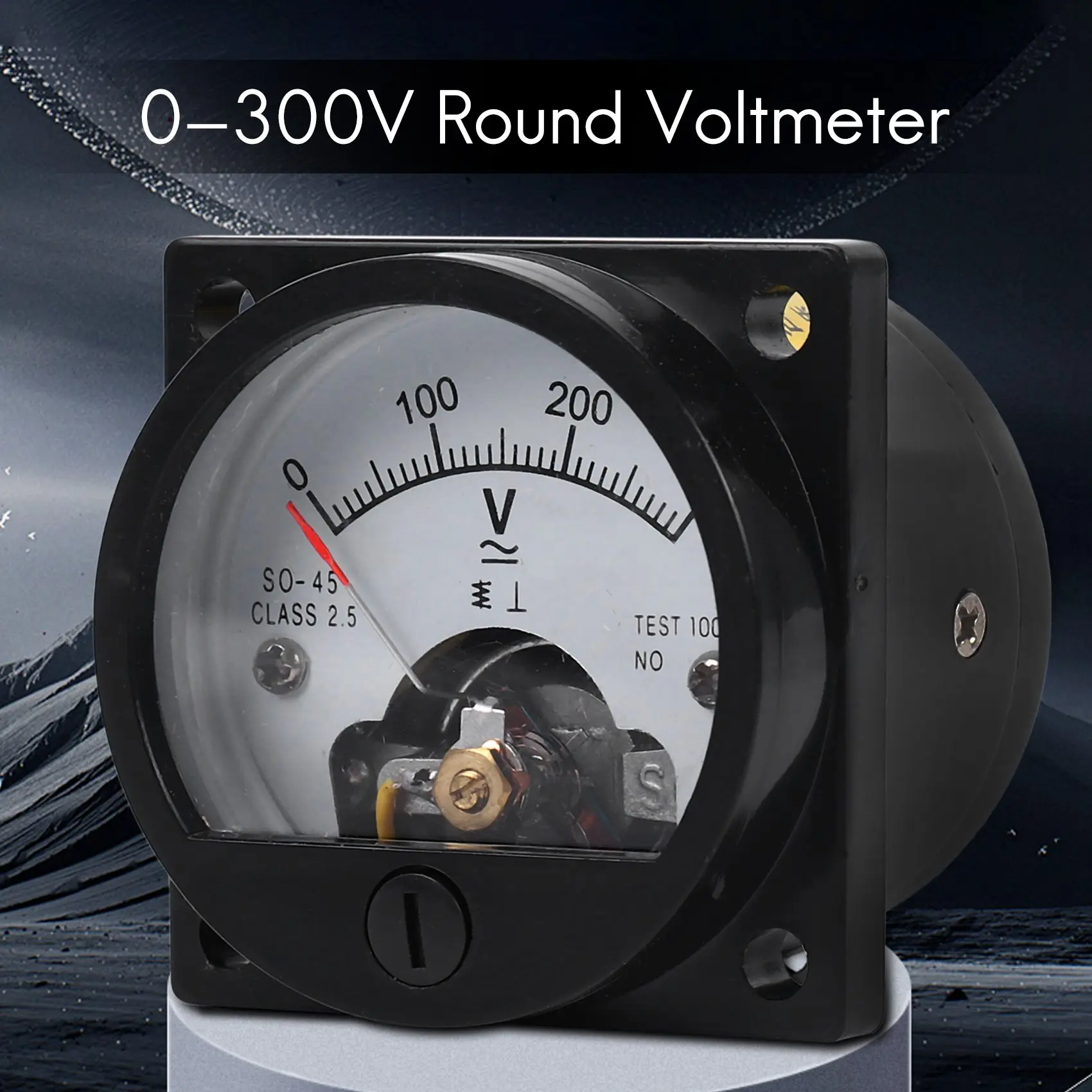 A10Z-AC 0-300V Round Analog Dial Panel Meter Voltmeter Gauge