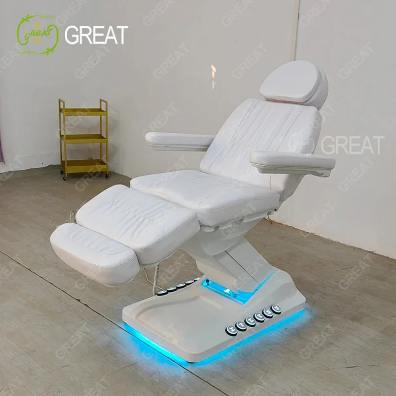 Modern Beauty Salon Furniture Massage Table Spa Bed 3 Motors Treatment Saloon Bed with Foot Control