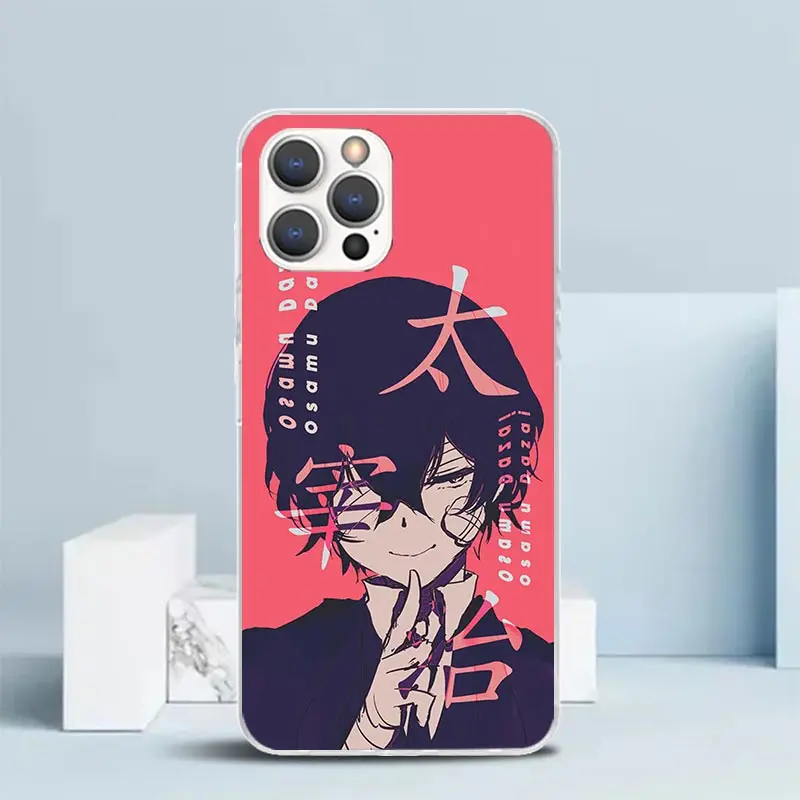 Bungo Stray Dogs Dazai Phone Case For IPhone 16 15 14 13 12 11 Pro Max Mini XR XS X 7 Plus 8 + SE 2020 Soft TPU Back Cover