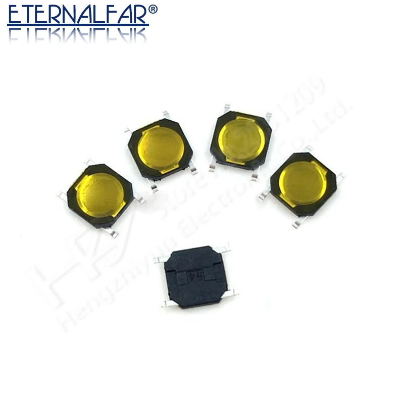 4*4*0.8mm Car Remote Control Key Switches Buttons Touch Tactile Push Button Switch Tact 4 Pin Switch Micro Switch SMD