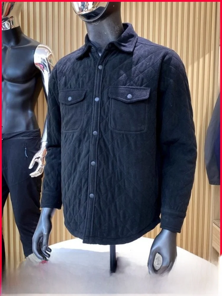 

Мужская хлопковая куртка высокого качества Fce, стеганая хлопковая смесь, теплая модная куртка с воротником, осень-зима, универсальная, молодежная, модная