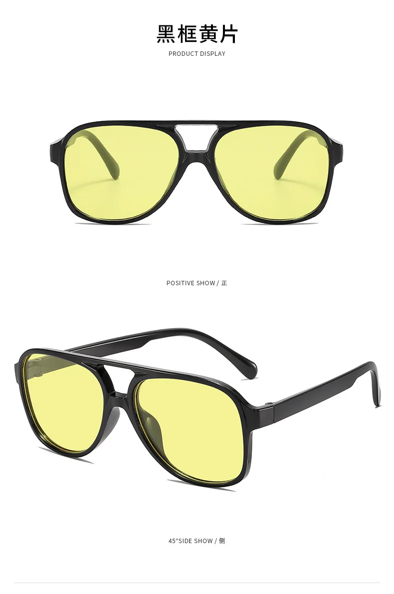 Neue PC-Rahmen runde Sonnenbrille Frauen Männer Vintage Marke quadratische Sonnenbrille für männliche Sonnenbrillen weibliche Brillen Anti-Blend-Sonnenbrille – Detail 13