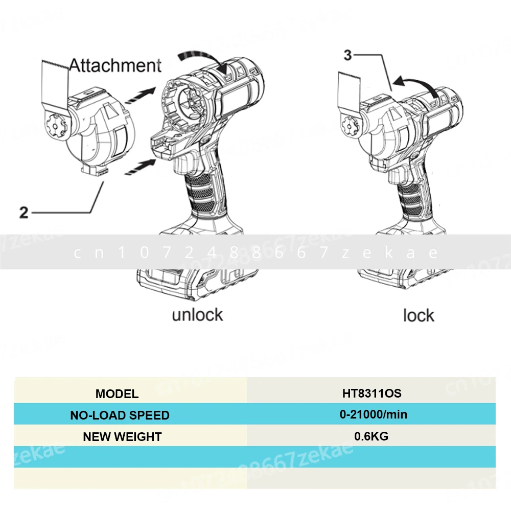 Complete Set of Brushless Electric Tools, Multifunctional, Multi-purpose, Rechargeable, Modified for Household Use,