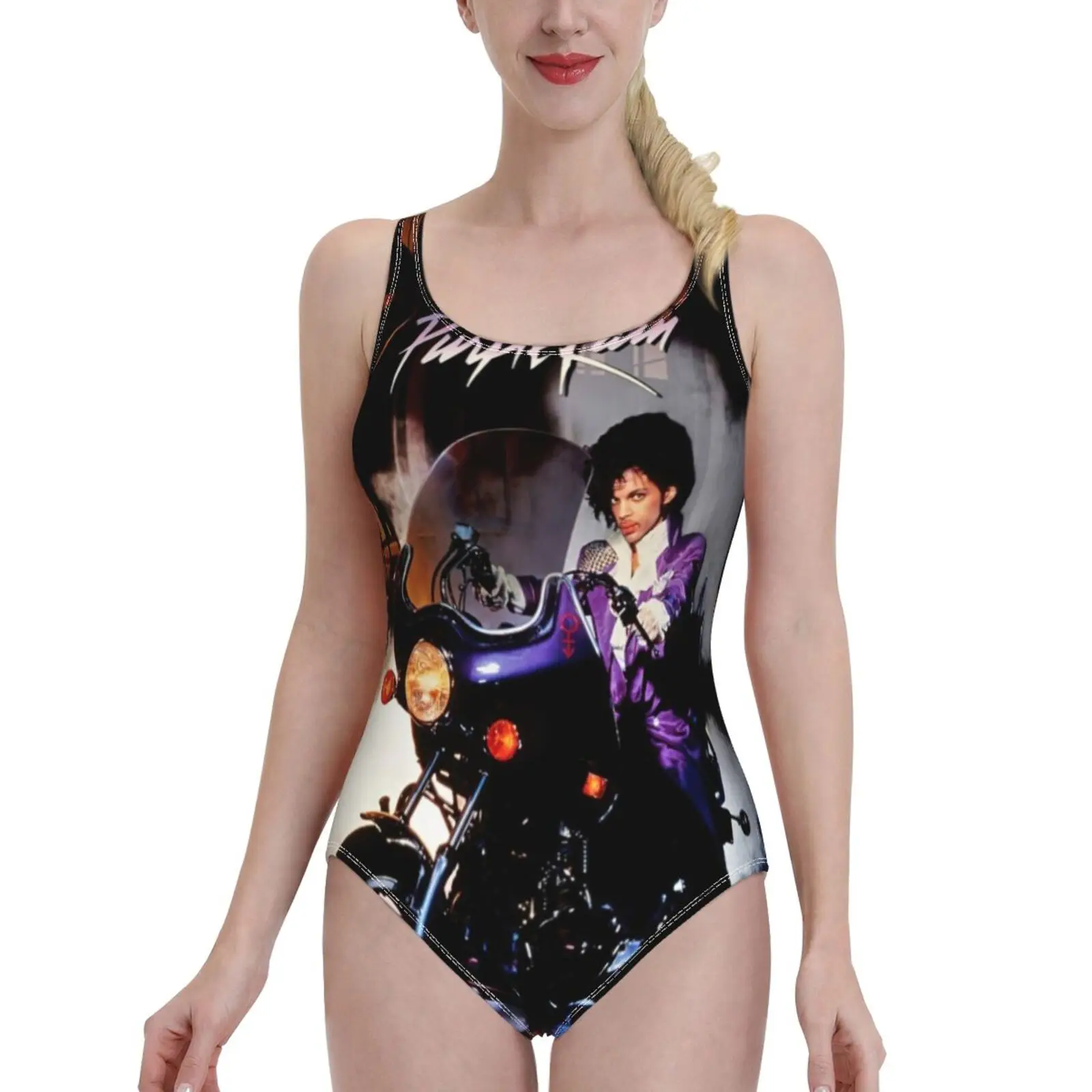 

Prince ( Hq ) Women Swimsuit One Piece Backless Swimwear Sexy Beach Wear Summer Bathing Suits The Prince Guitar Guitarist Music