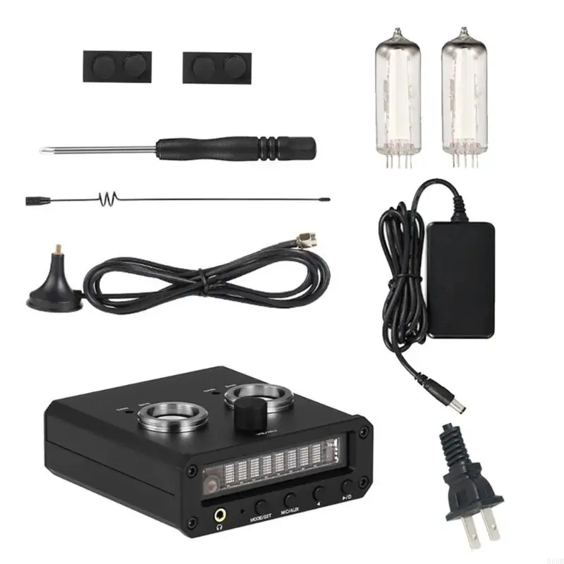 

X6HB Professional 6E2 Preamp Stereo Headphone Amplifier Sound Level FM Radio Clock Headphone Amplifier Professional