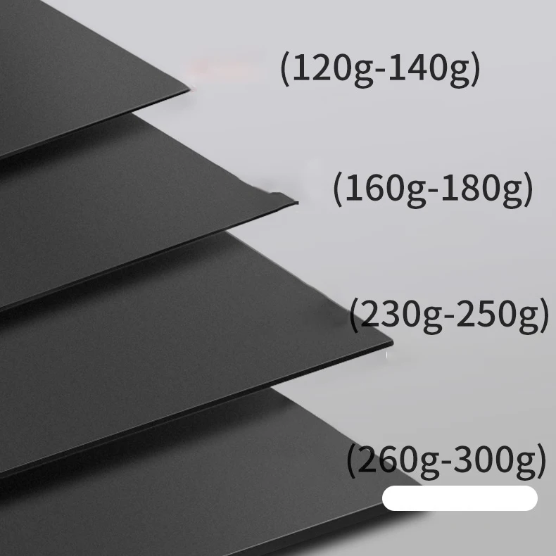50-100pcs/lot A4 Black Kraft Paper DIY Card Making 70g 80g 110g 150g 180g 220g Craft Paper Thick Paperboard Cardboard