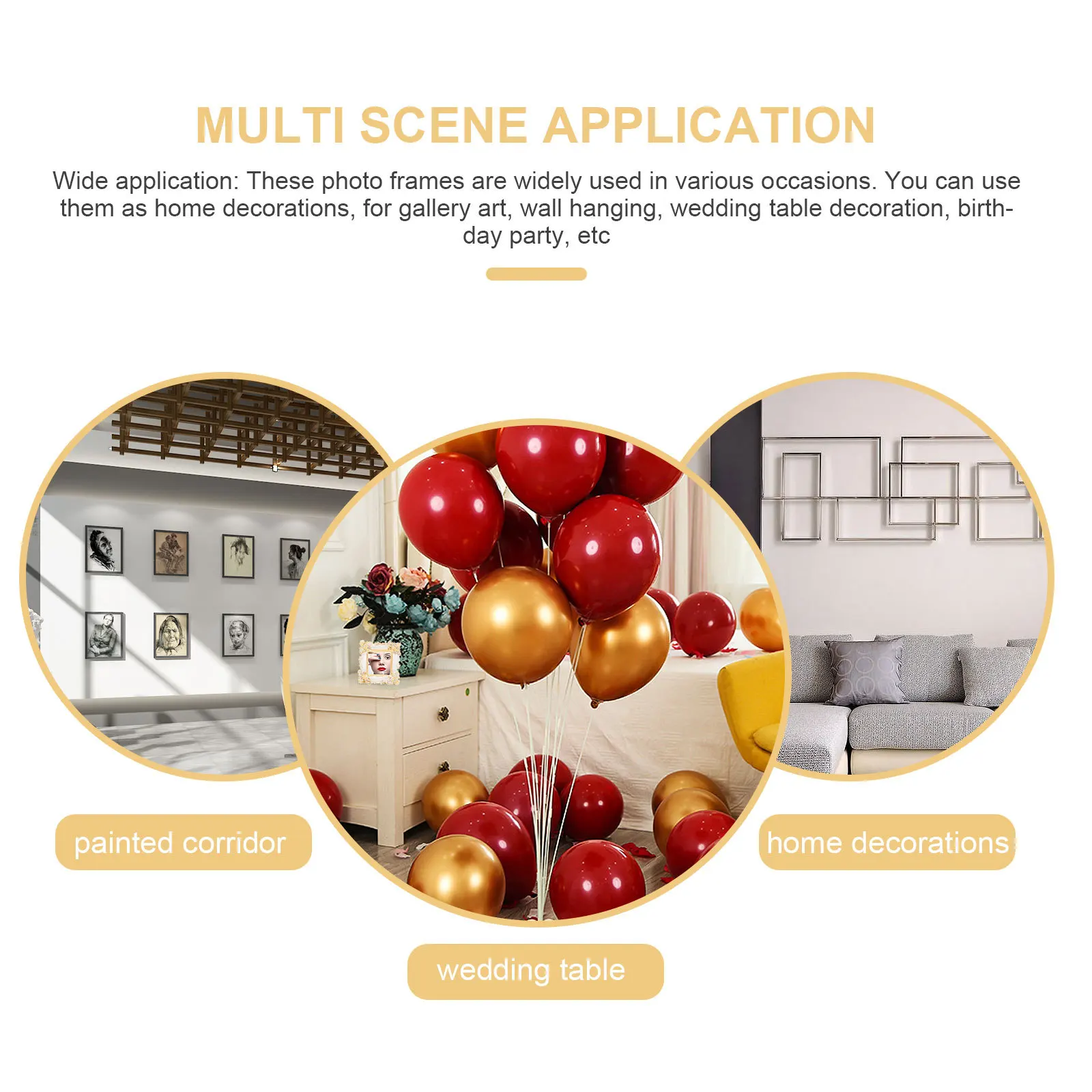 

6Pcs Mini Resin Photo Frame Vintage Picture Frame for Home Decor Miniature DIY Crafts Small Photos Miniature Picture Frames