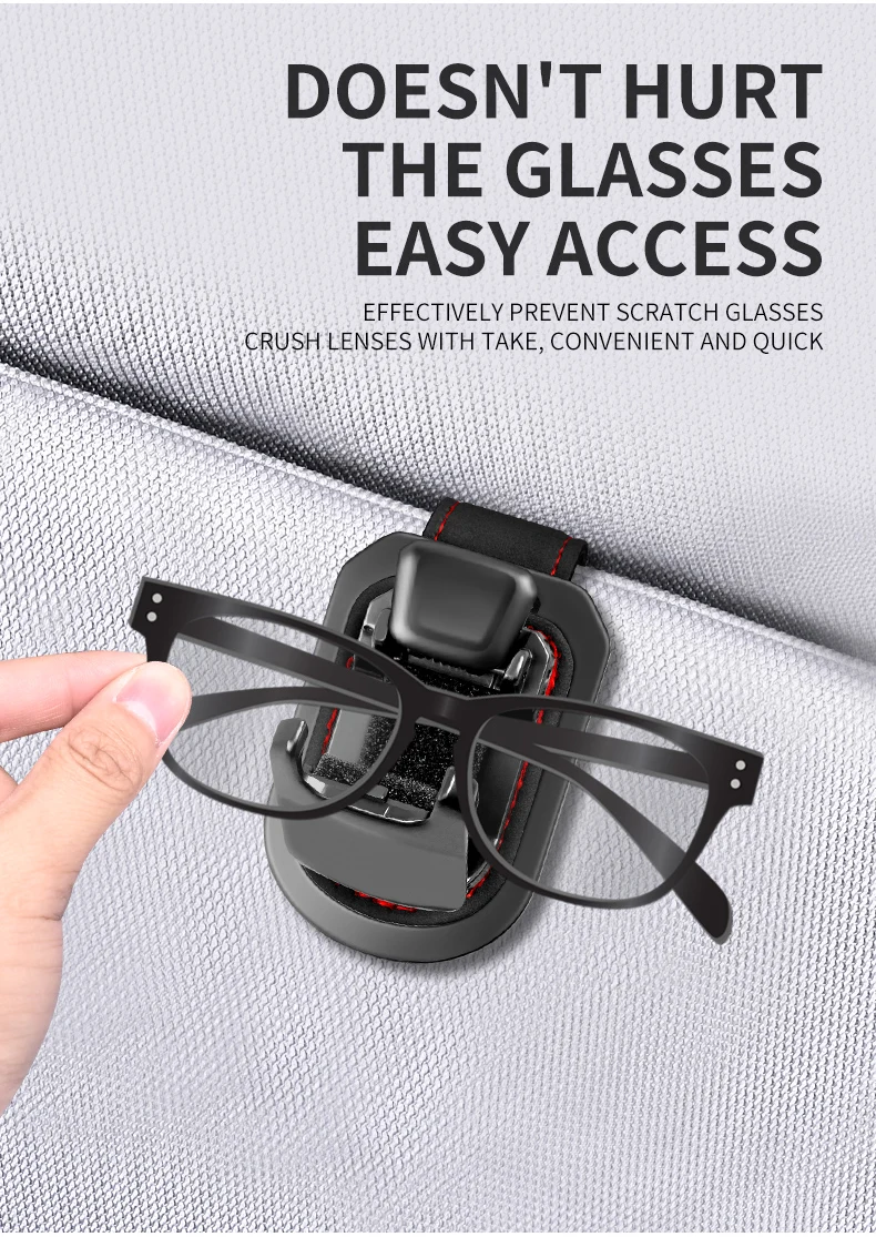 Car Eyeglasses Clip Card Holder Car Sun Visor Eyeglasses Clip Sunglasses Holder case eyeglasses For Mercedes-Benz Accessories