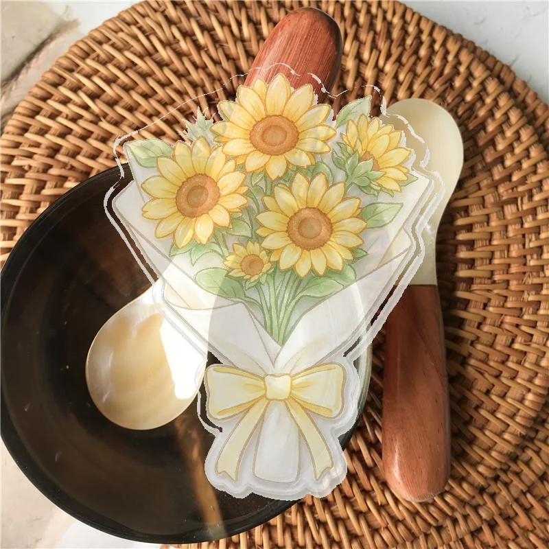 Scratch-resistant Natural Shell Ice Spoon 16cm Smooth Wooden Handle for Coffee Cream Caviar Stirring Home Use
