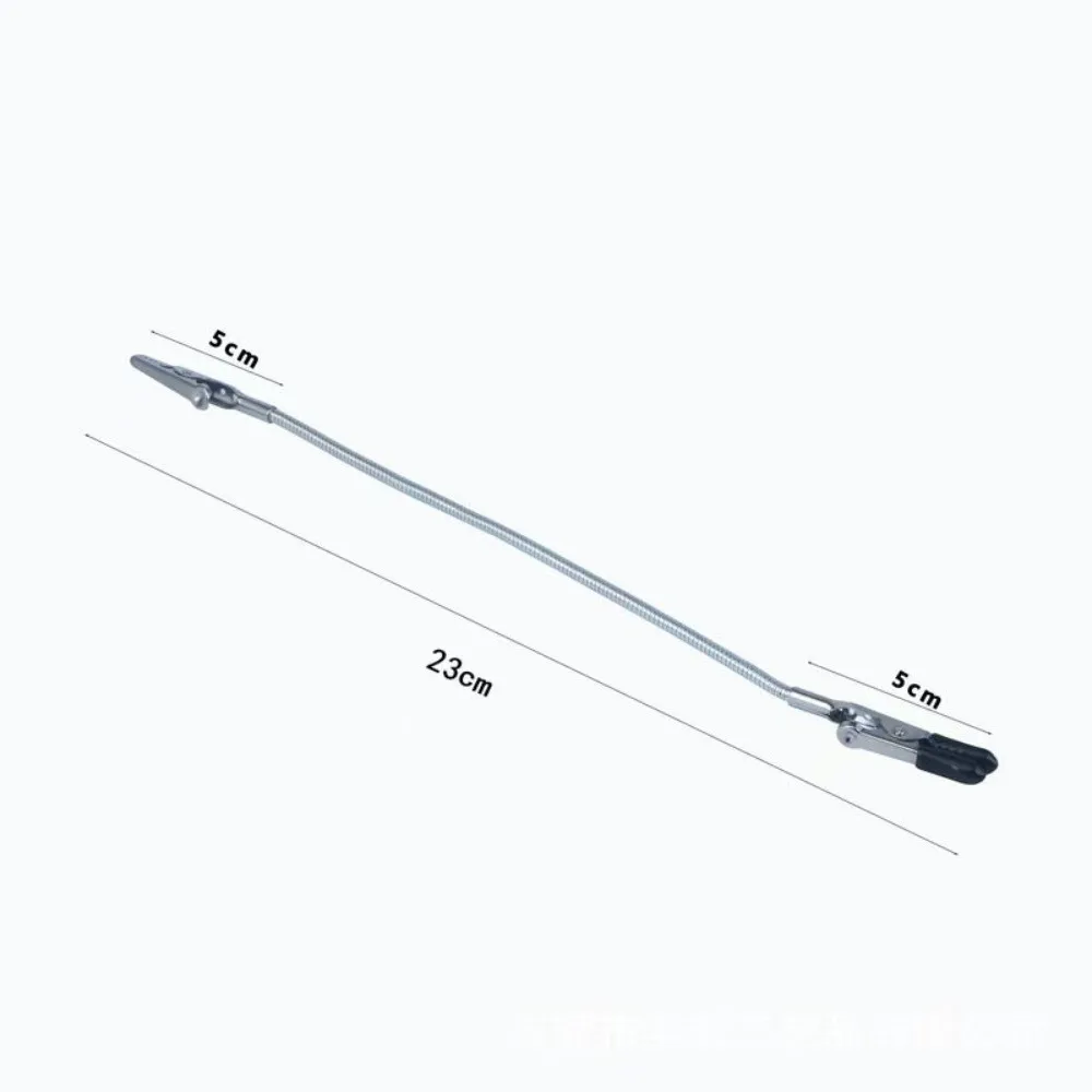 1pc Metal Mosquito-repellent Incense Clip Double-ended Extended Hose Crocodile Clip Bracket Bendable Broken Incense Clip