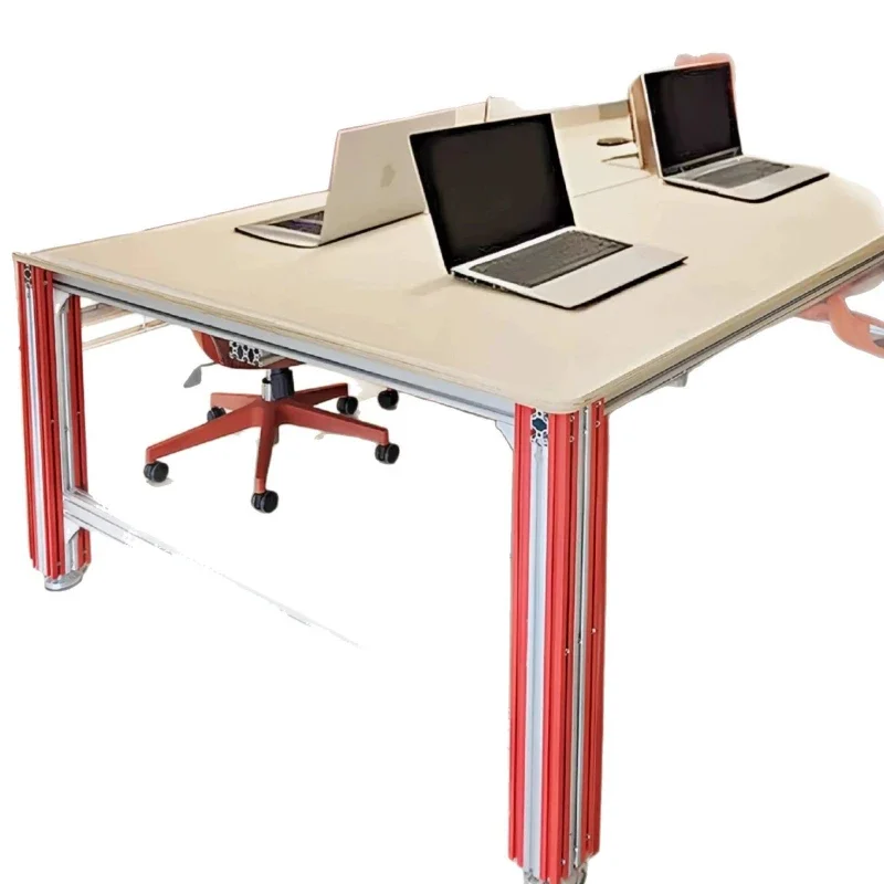 

Birch Ocean Panel Aluminum Profile Conference Table Long Table Simple High-end Modern Desk Workbench Computer Desk