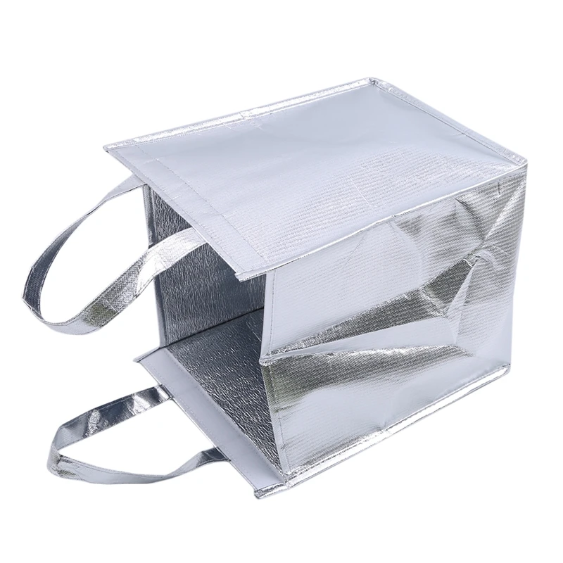 1Pcs Aluminum Foil Ice Storage Bags Insulated Beach Food Thermal Bag Durable Outdoor Boxes Foldable Cooler Bag Lunch Picnic Bag