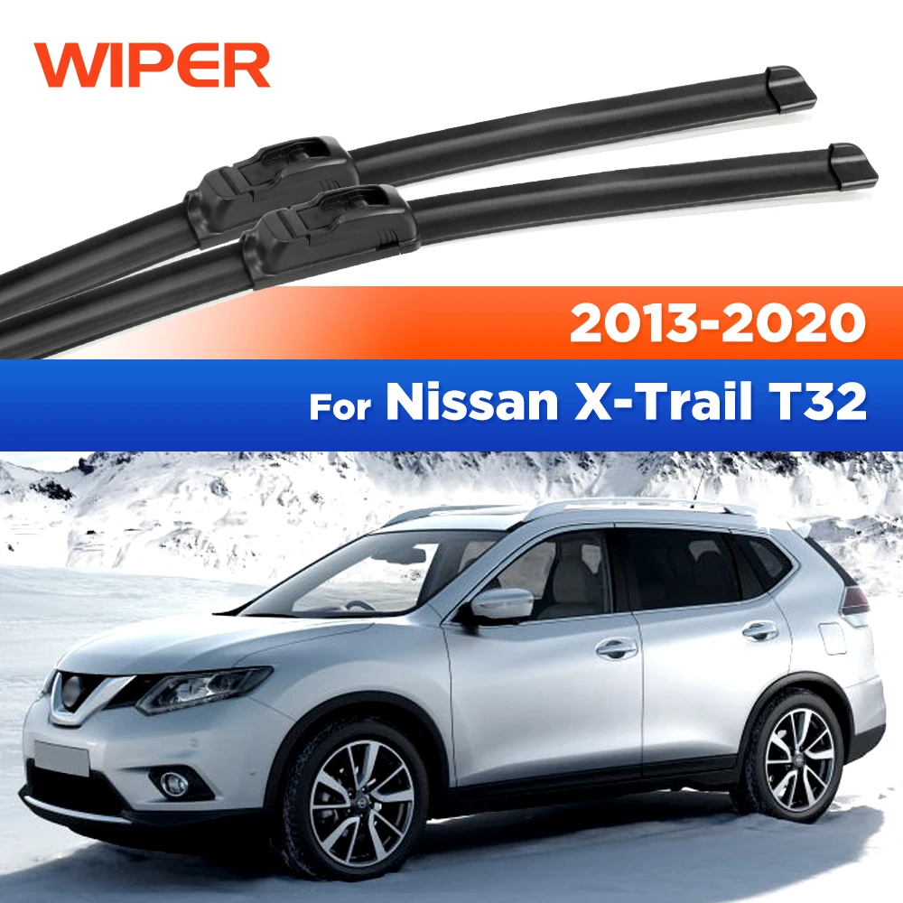 Para Nissan x-trail Rogue T32 2013 - 2020 limpiaparabrisas limpiaparabrisas delantero parabrisas ventana cepillos de lluvia 26 "+ 17"