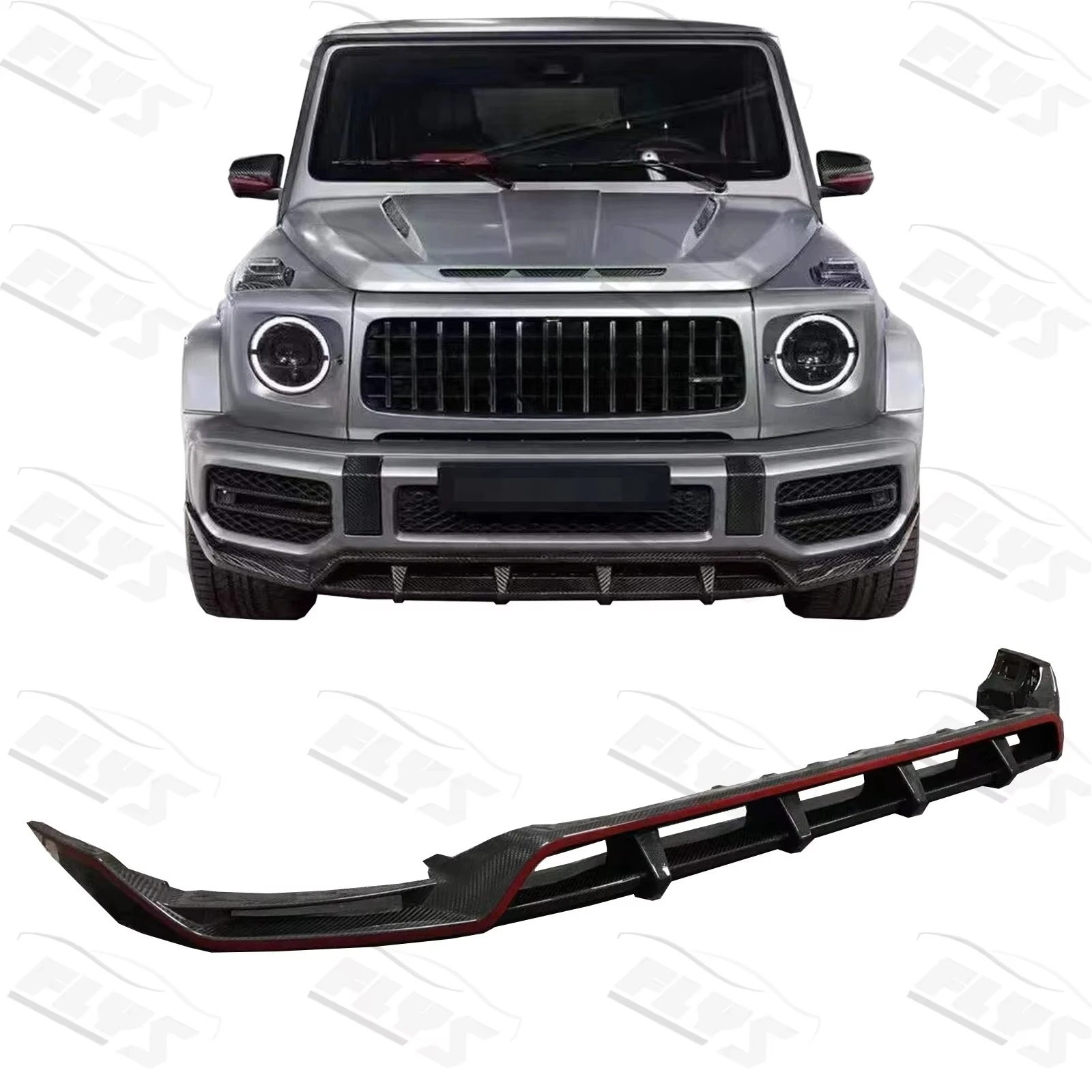 

W464 G-Class G63 Carbon Fiber Front Lip (Front Bumper Lip) – Top Car Adaptation, Perfect Accessory​