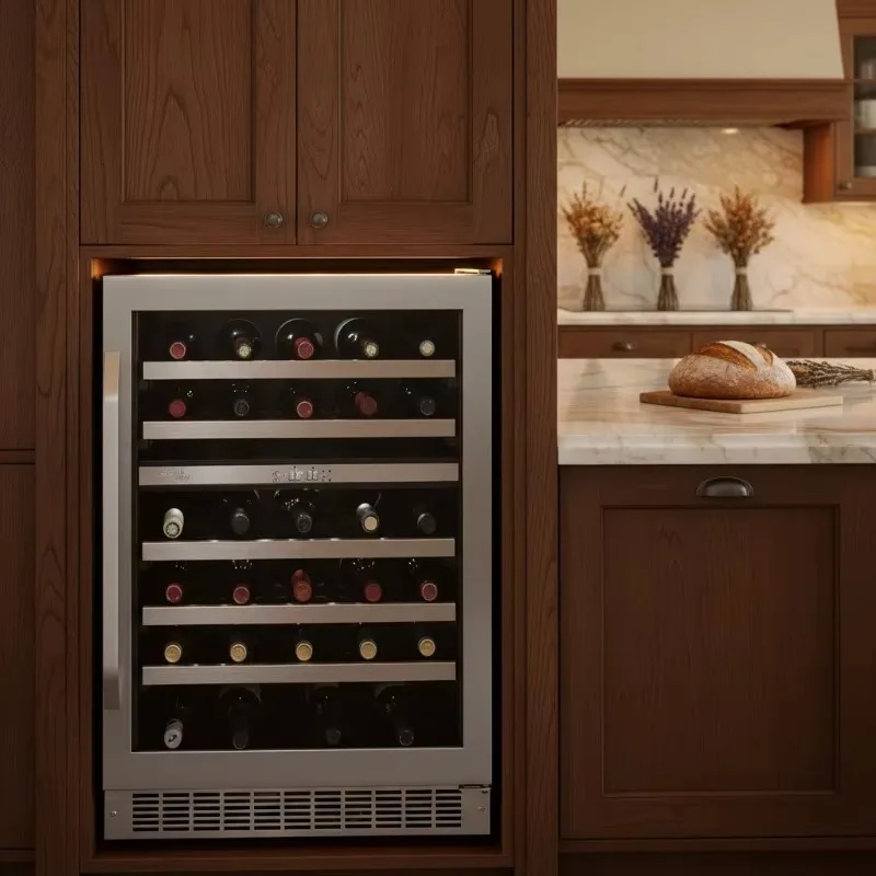 Airo OEM Premium Electric Built-In Wine Cooler-Dual-Zone Temperature Control App-Controlled 44-Bottle Capacity Wine Fridge