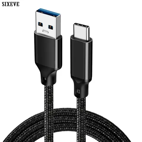 USB 3.2 Gen2 Typ A till C-kabel för iPhone 15 Pro Max Macbook iPad Samsung S23 LG Dataladdare 60W 3A Snabbladdning Lång Nylontråd 10 best sales generation 2 - №4