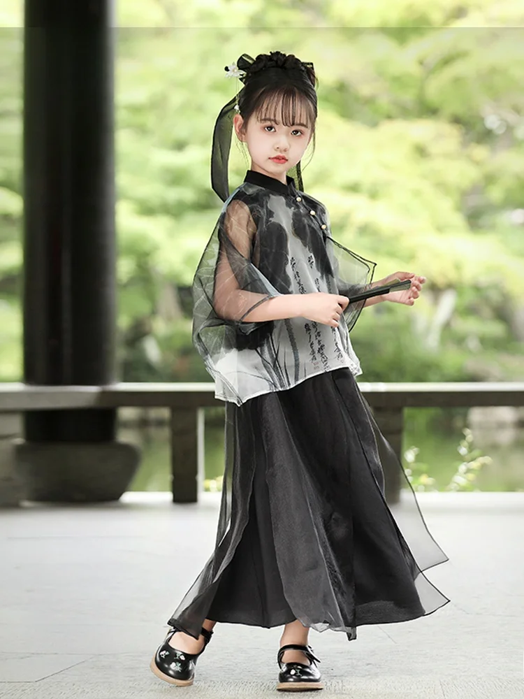 elegante-camisa-hanfu-para-ninas-primavera-verano-estampado-de-tinta-mezcla-de-algodon-y-poliester-manga-corta-cuello-al