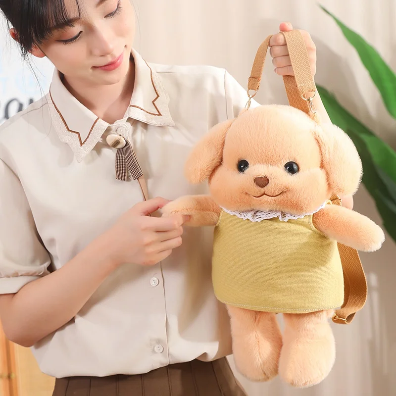 カワイイ-動物の形をしたバックパック,バターの詰め物,ダブルショルダーバッグ,ぬいぐるみ,ギフト,40cm