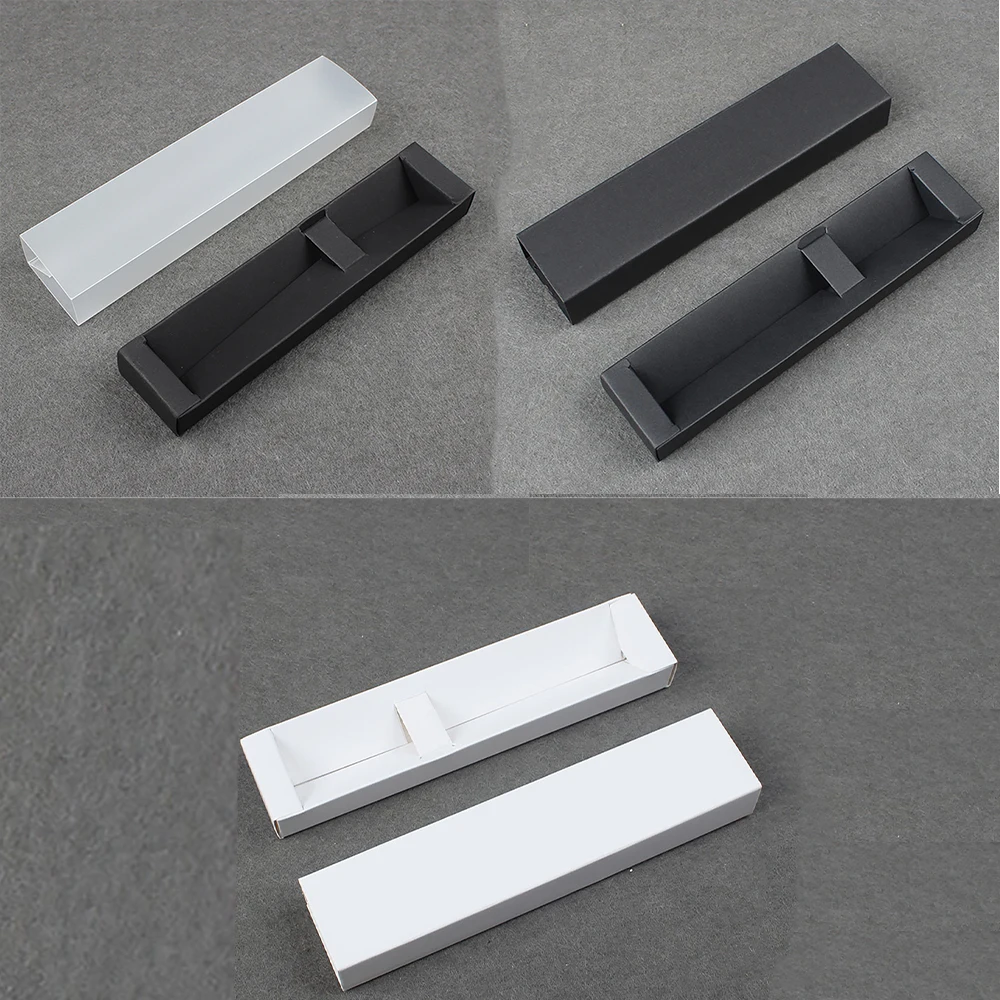 

Коробка для оконного ящика из крафт-бумаги, коробка для белой бумаги, коробка для упаковки ручек, черная коробка для хранения ручек на заказ для подарочной изысканной упаковки