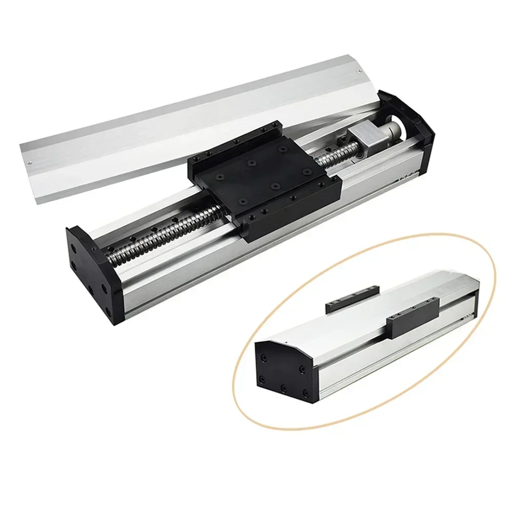 Fully Enclosed Linear Rail Guide Slide Stage Dust Cover 90mm Width 100-1500mm Stroke SFU1605 1610 For Nema 23 Stepper Motor