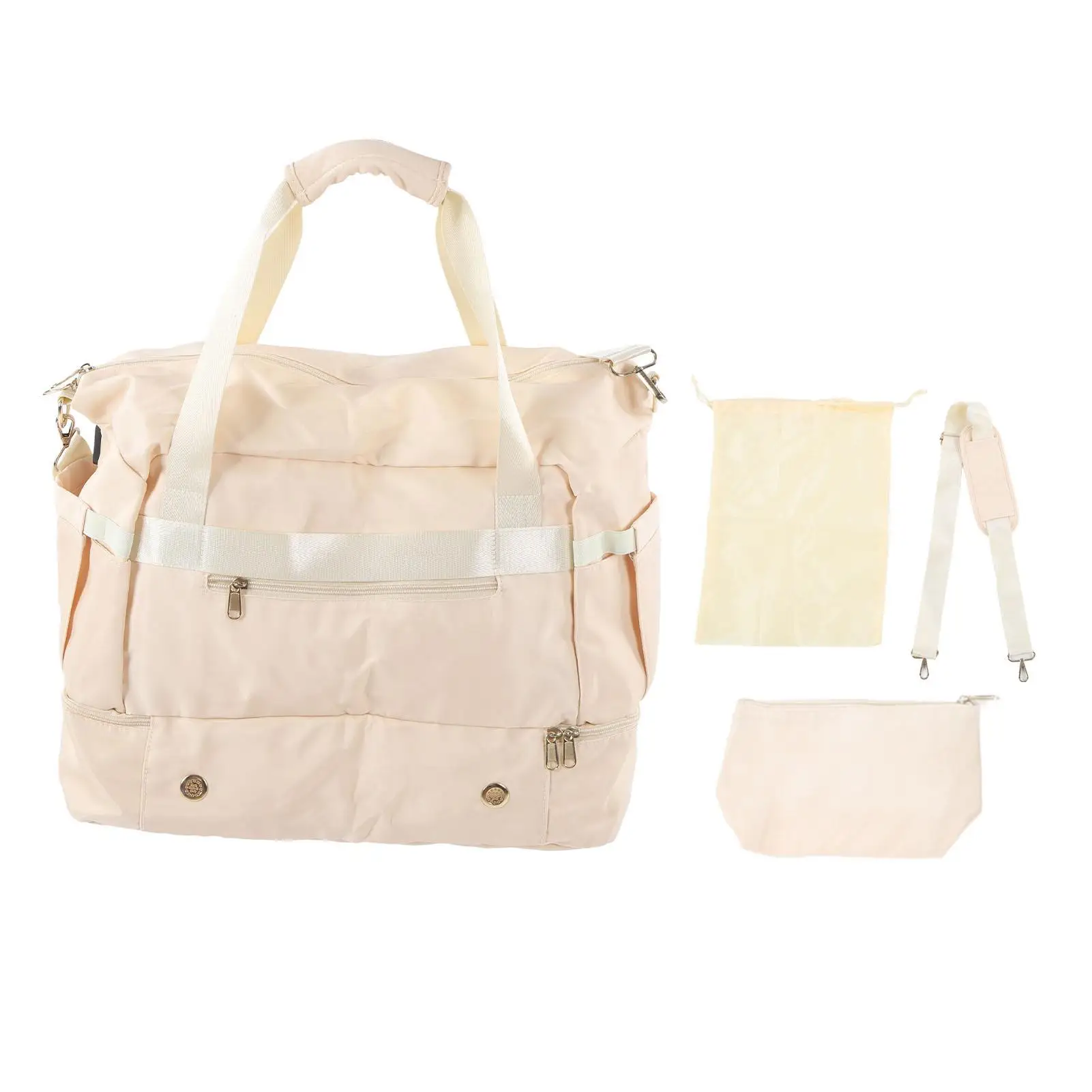 

Women Workout Bag USB Charging Port Zipper Closure Adjustable Strap Large Capacity Multiple Pockets for travel Ready
