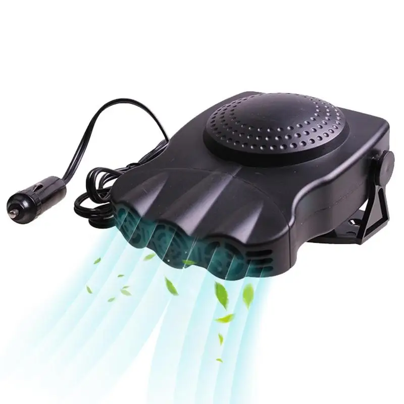 Car Heater Fan Portable Auto Windshield Defroster Defogging 2 In 1 Heating Cooling Fan 180 Degree Rotatable Heating Fan