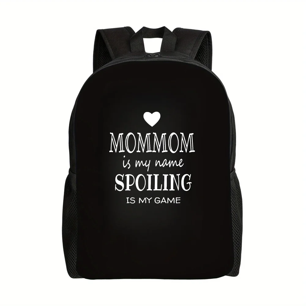 Ladies college style backpack, mom is my name, pampering is my game, large capacity photography backpack, comfortable