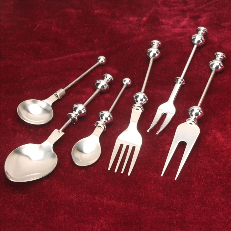 Colher açúcar para chá, garfo para bolo frutas, aço inoxidável, seguro para máquina lavar louça, mini garfo chá,