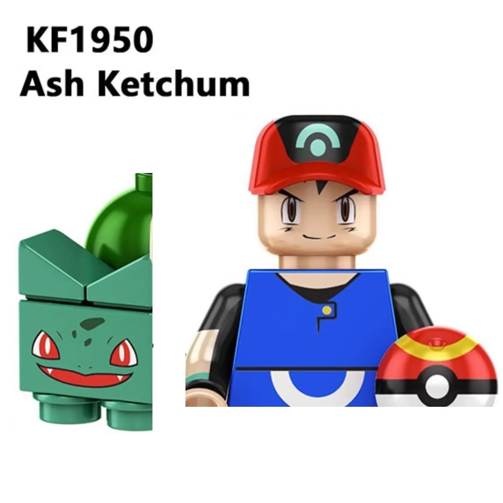 Pokemon Mewtwo Bausteine Ash Ketchum Team Rocket Mini Actionfiguren Spielzeug