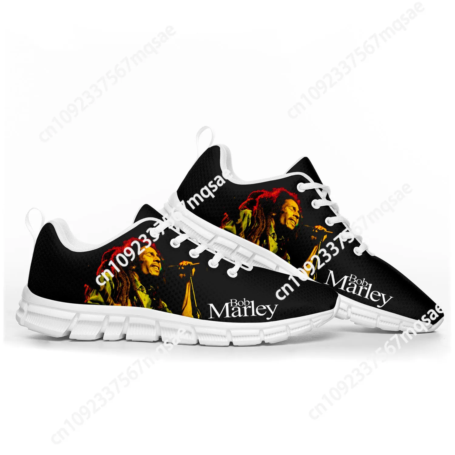 

Reggae Rock Music Star Bob Marley Sports Shoes Mens Womens Teenager Kids Children Sneakers Custom High Quality Couple Shoes