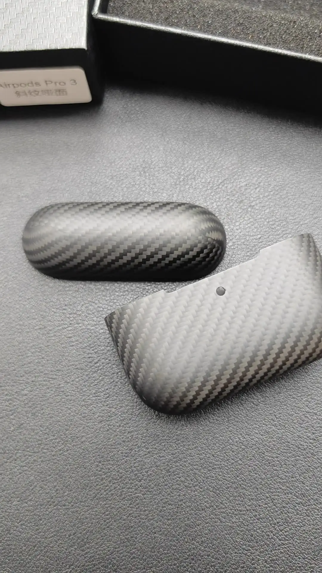 AirPods Pro 3 için Karbon Fiber Kulaklık Kılıfı Karbon Fiber Kılıf Kablosuz Bluetooth Kulaklık AirPods Pro 3 Kılıfı