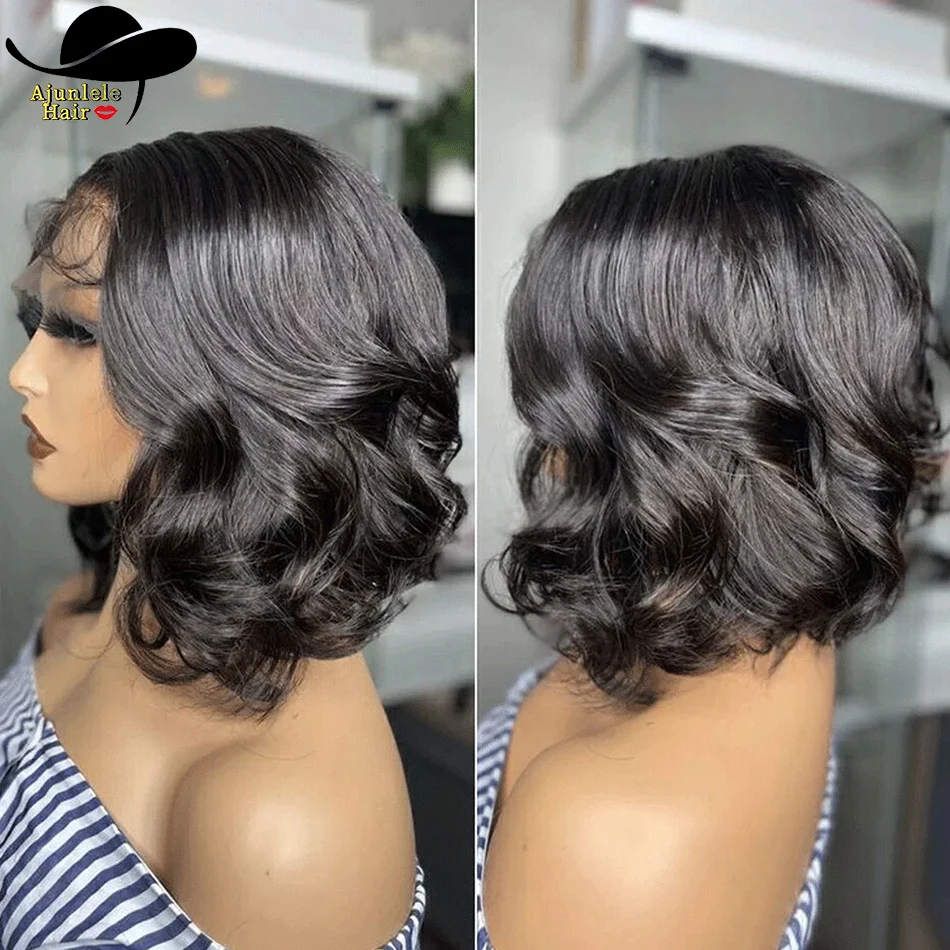 

Peruvian HAIR Body Wave 13x4 Lace Front Short Bob Wig 8-16 Short Inch Body Wave 4X4 Lace Closure Bob Wig Wholesale Cheap Price