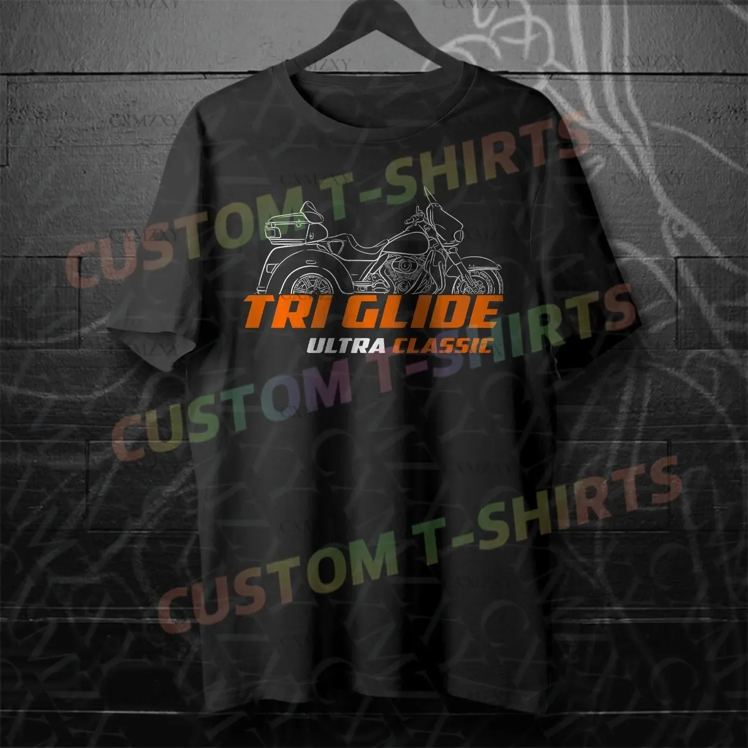 

Tri Glide Ultra Classic Motorcycle Logo T Shirt for Men Leisure Tee High Quality 100% Cotton