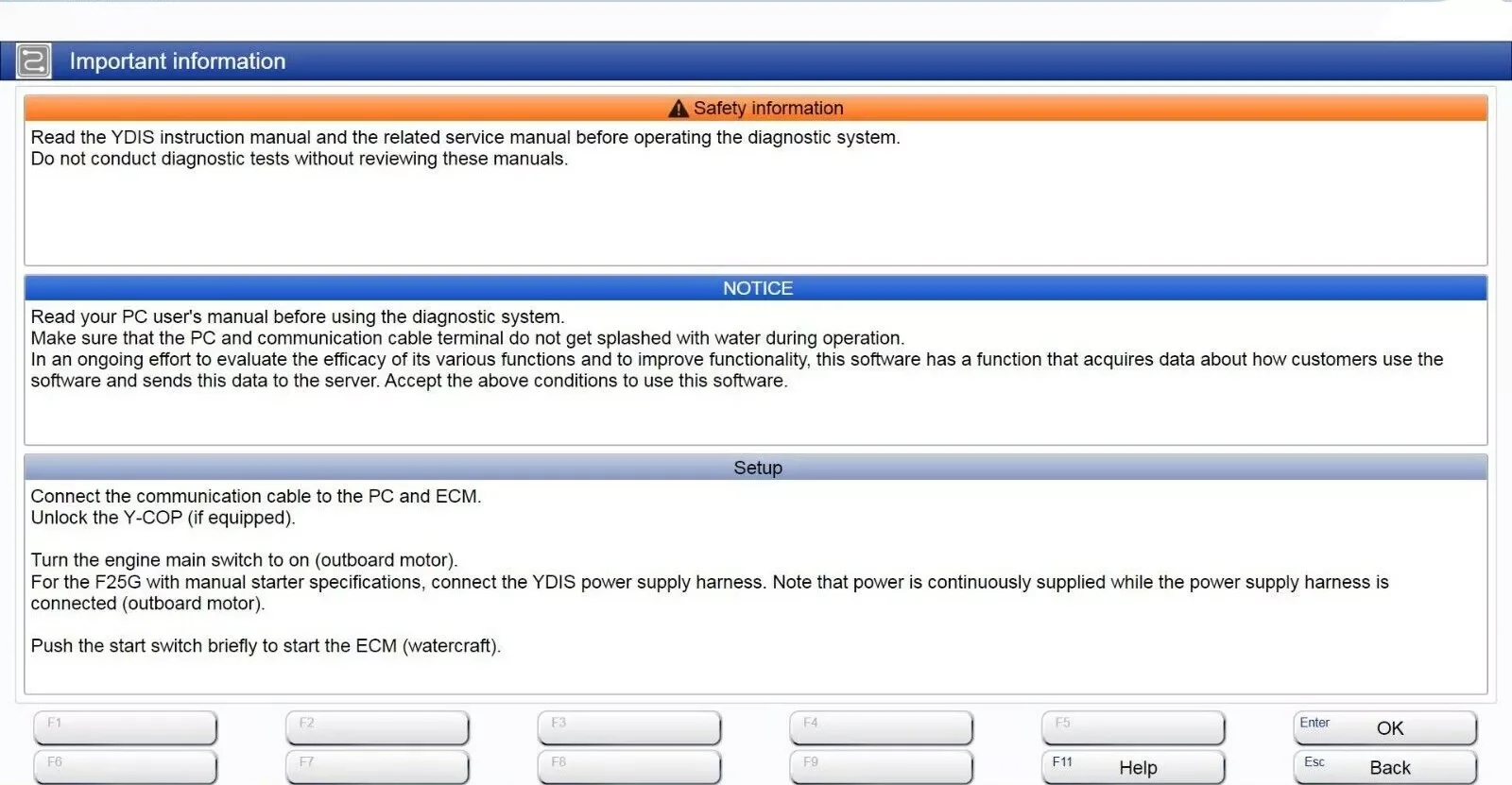 Diagnostic kit for Yamaha YDS YDIS 2.49 Outboard Jet Boat WaveRunner