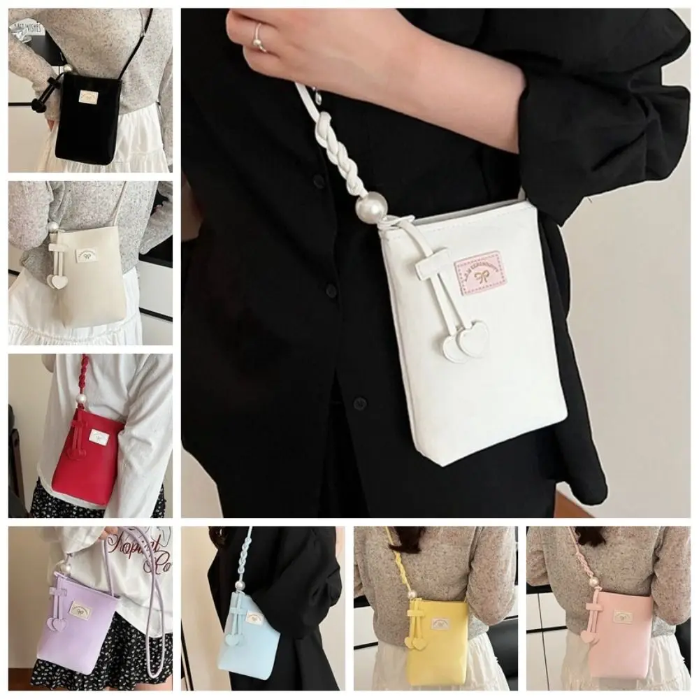 

PU Leather Mini Crossbody Bag Solid Color Multifunctional Small Square Bag Storage Bag Ultra-light Single Shoulder Bag Woman