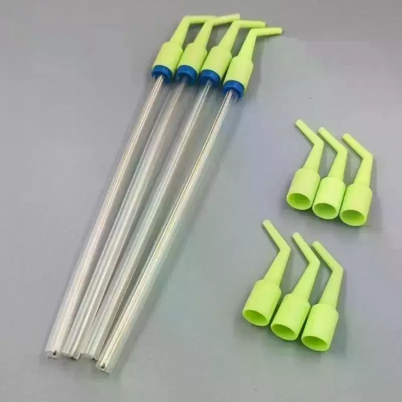 

10Pcs Dentistry Disposable Suction Tip Conversion Head Bend Pipe High Temperature Resistance Disinfect Oral Cavity Surgery Straw