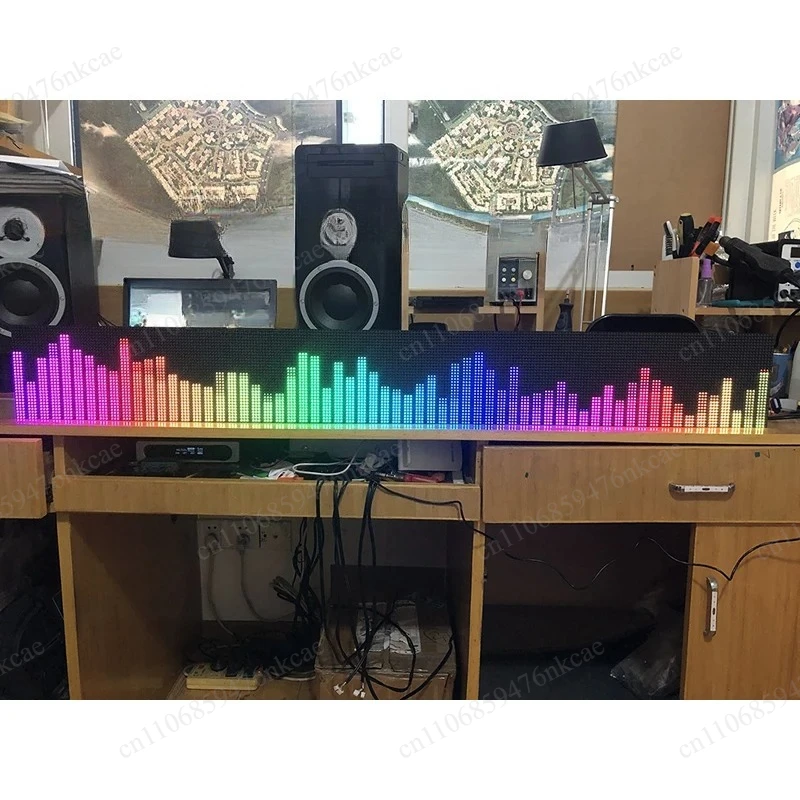 Professional Full Color RGB Sound Control Music Spectrum Display KTV Rhythm Light 160 Mode 4xP5 P4