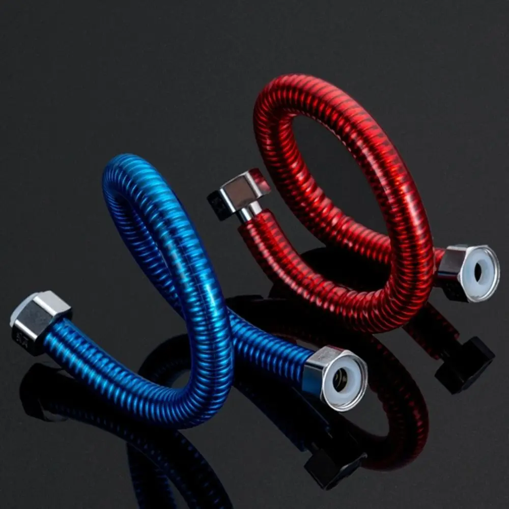 

Прочный шланг для ручной насадки для душа из нержавеющей стали, гибкая удлинительная трубка для душа, разъем для водонагревателя высокого давления