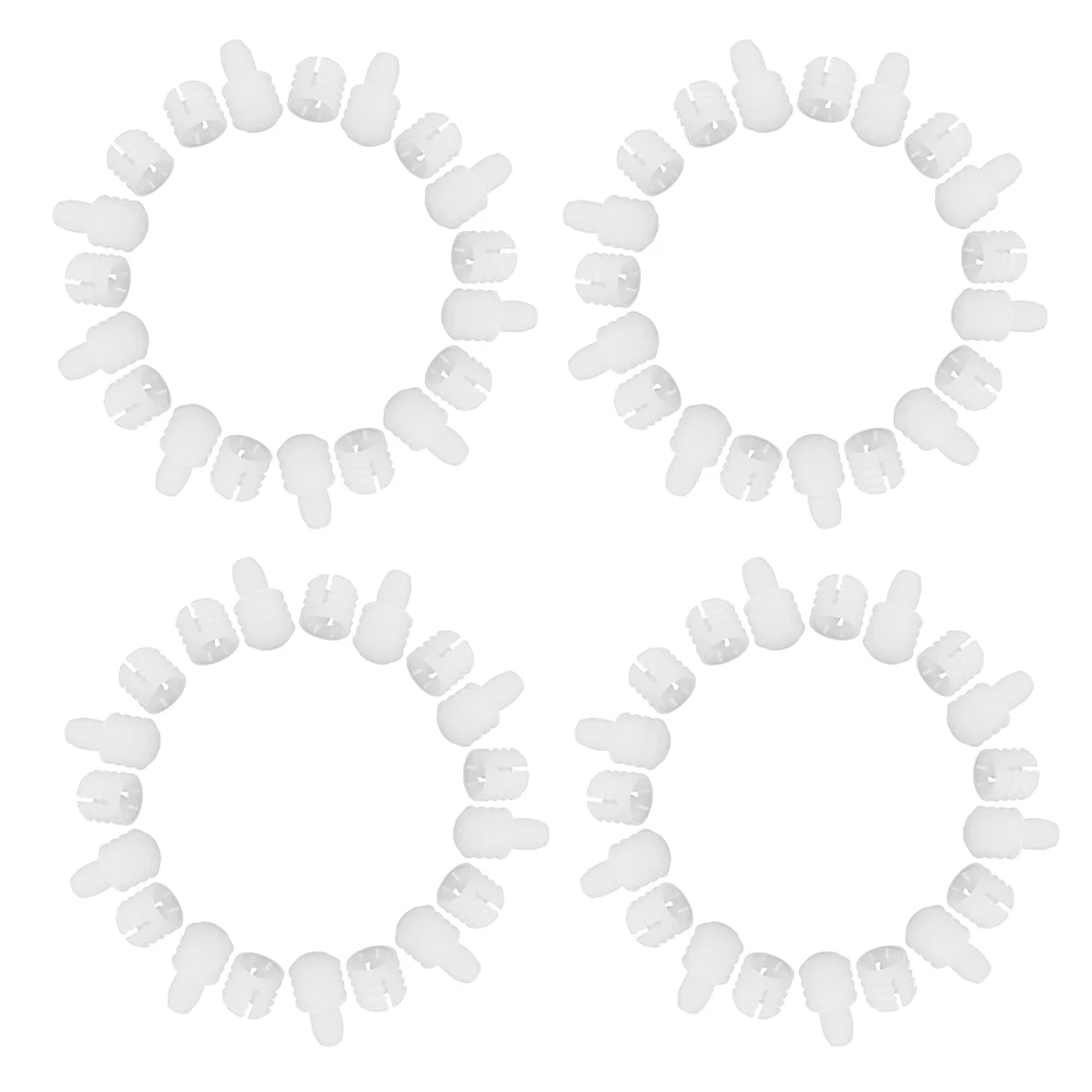 

100pcs Cabinet Hinge Dowels White Furniture Connector Fastener Kit For Door Drawer Bedside Table Kitchen Bathroom Wood