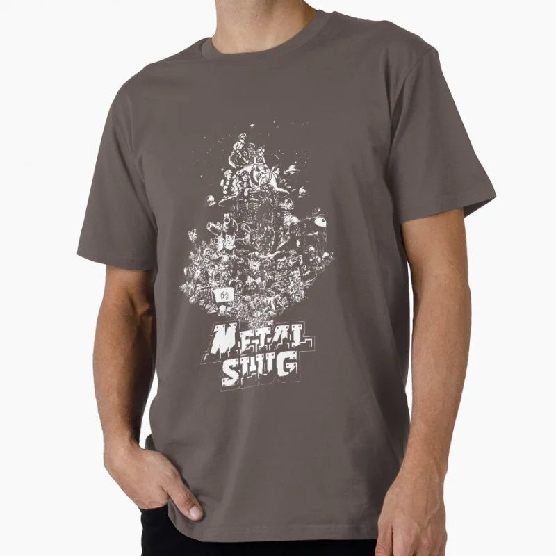 80s Retro Arcade game name Metal Slug Vintage Gift shirt for men 100% cotton Print Graphic Clothes 1212 All size S-6XL Tops