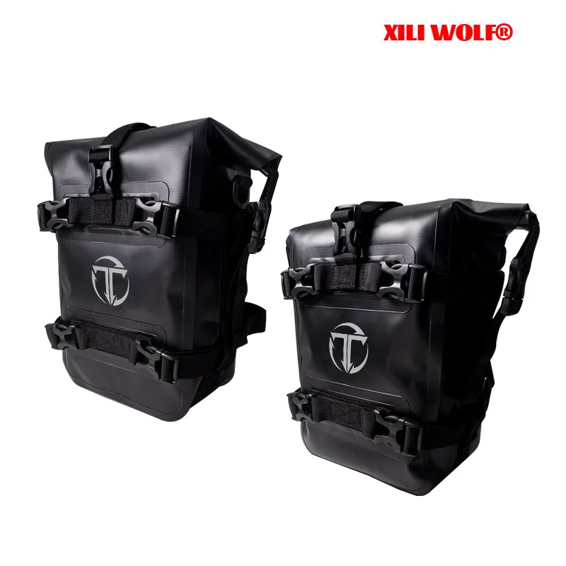 Borsa paraurti impermeabile multifunzionale universale per moto Benelli TRK702 borsa laterale borsa da viaggio a sgancio rapido per moto